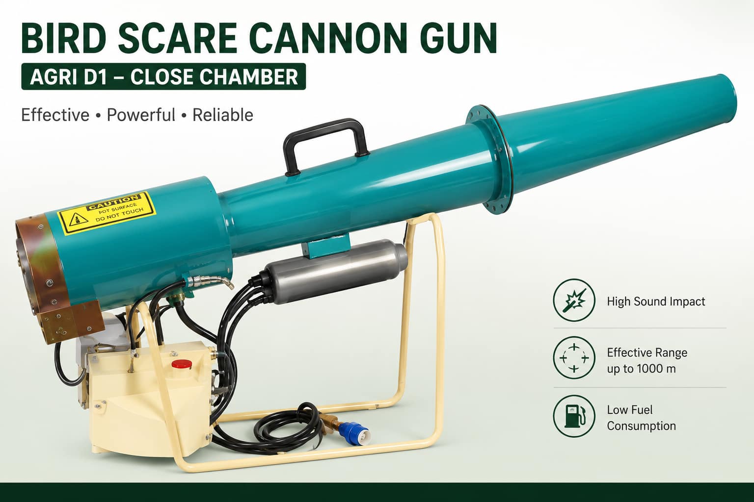 BIRD SCARE CANNON GUN (AGRI D1- CLOSE CHAMBER )