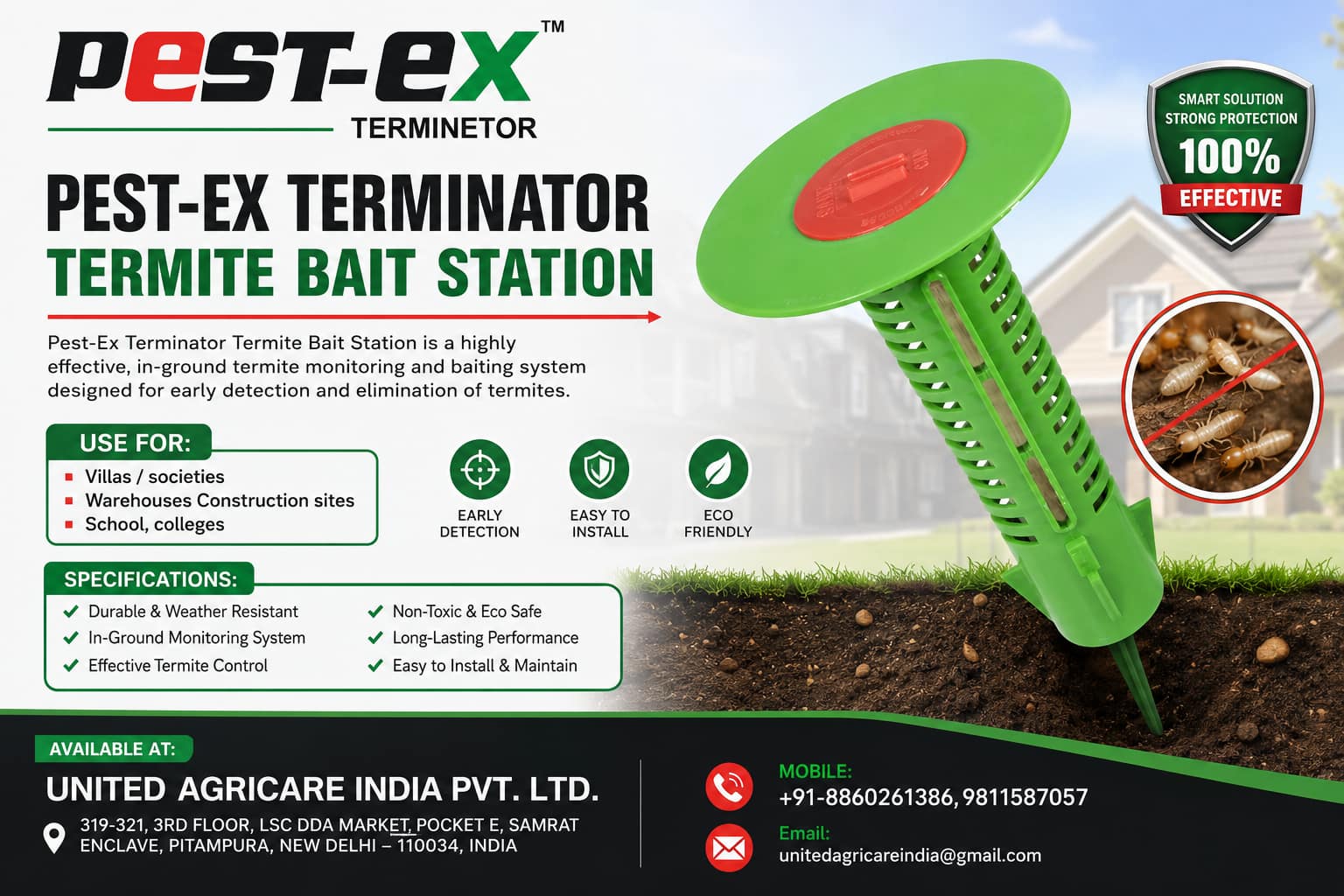 PEST-EX TERMINATOR TERMITE BAIT STATION