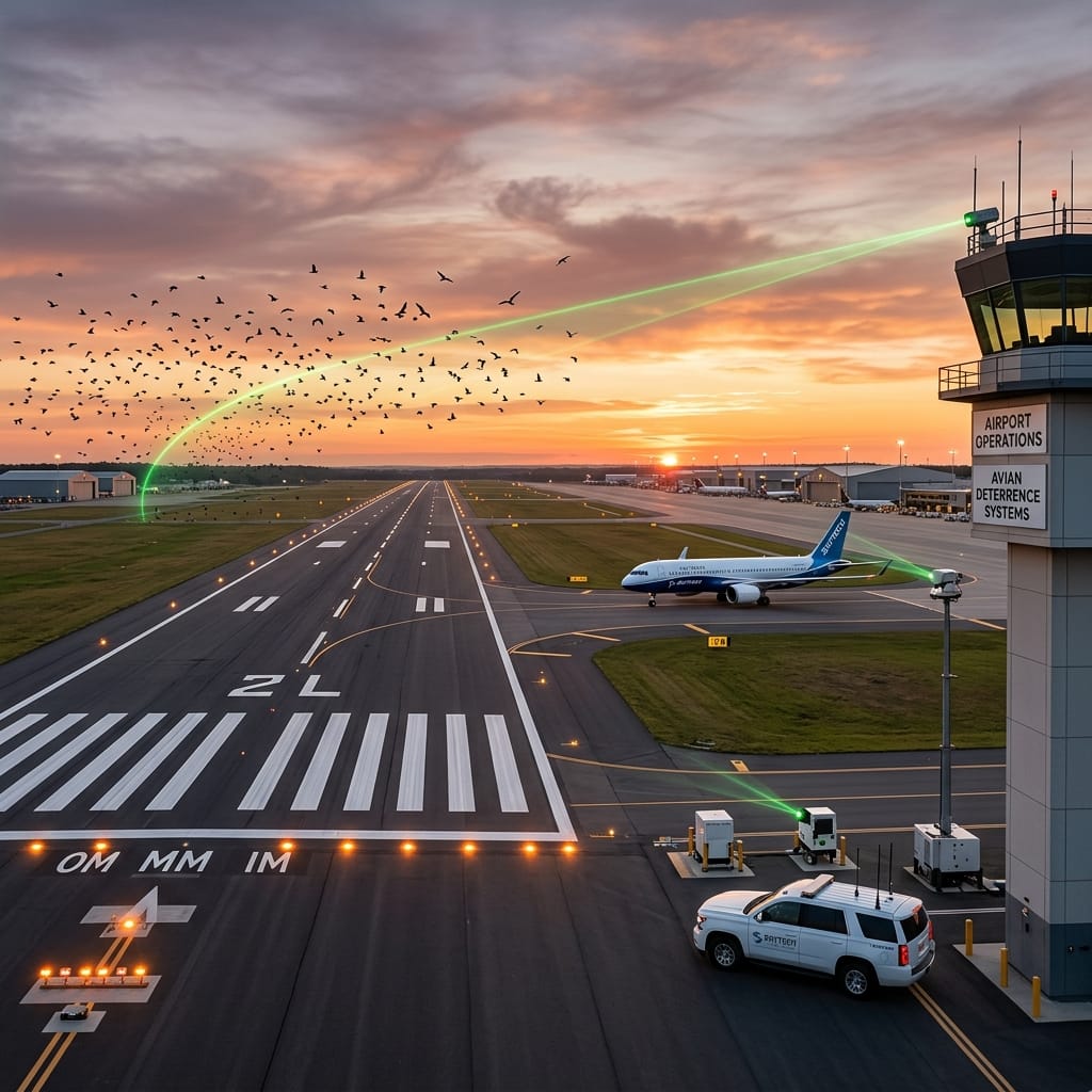Laser-Powered Bird Repellers